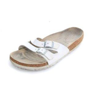 birkenstock ibiza sandals white womens summer shoes sz eur 40 us L 9 m 7